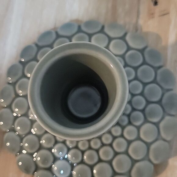 Dottir Nordic Design Pipanella candlestick bubble lines Blue Grey  Candle Holder - Picture 8 of 8